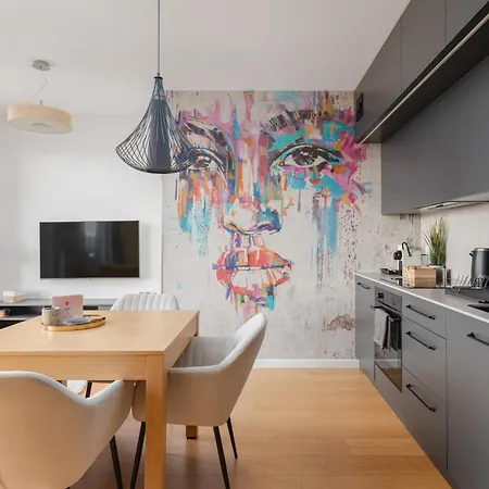 Fuzja W Chmurach - Darmowy Parking, Klimatyzacja Apartament Łódź
